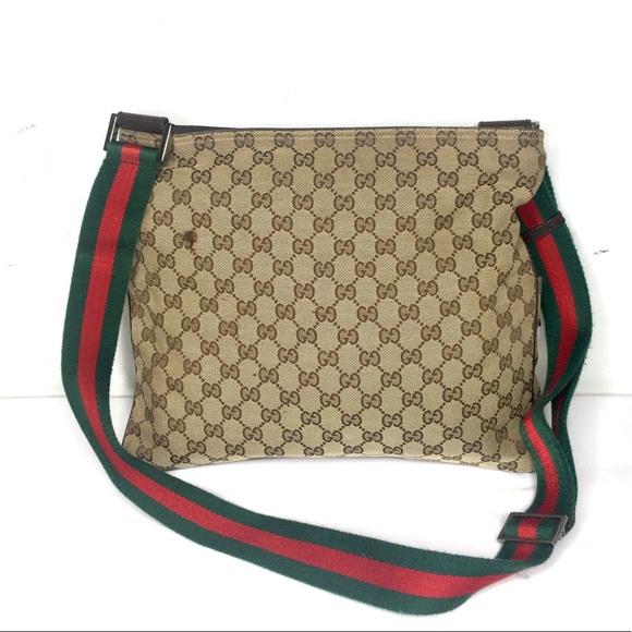 Authentic Gucci brown monogram messenger bag - Picture 2 of 16